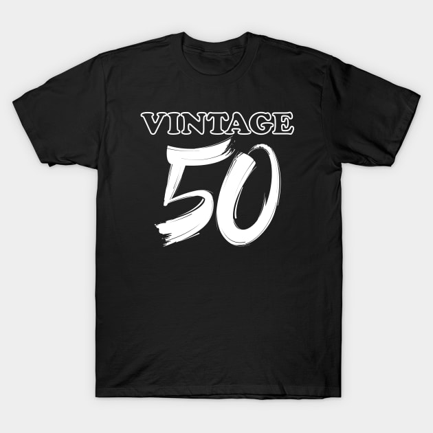 Vintage 50 T-Shirt by Whimsical Thinker